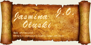 Jasmina Oluški vizit kartica